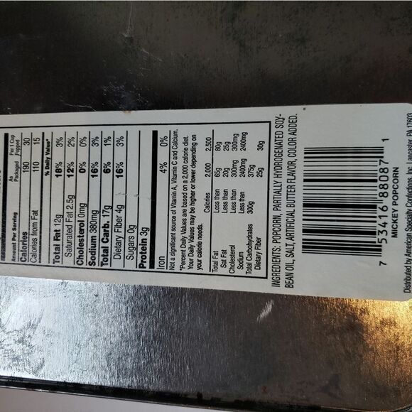 Mickey  Mouse Popcorn Tin - Picture 8 of 10